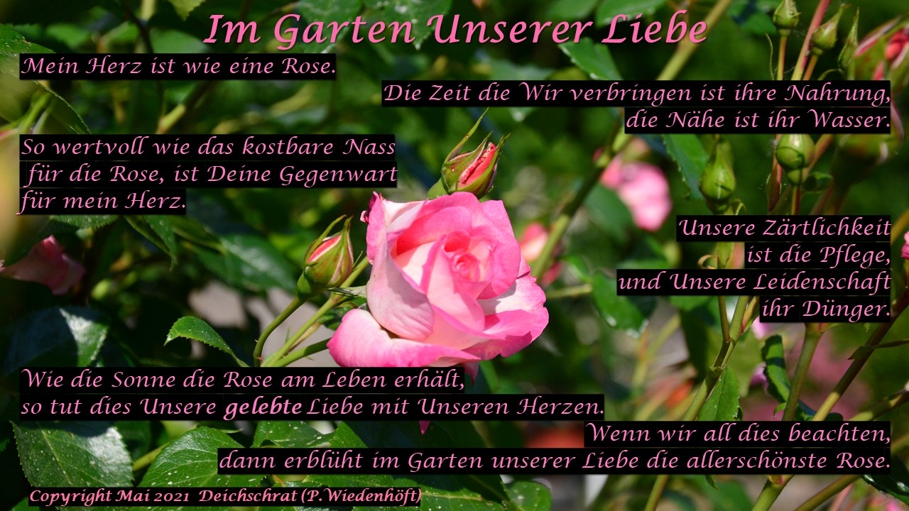 Bildgedicht: Im Garten Unserer Liebe