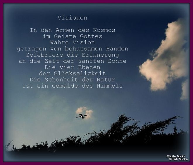 Bildgedicht: Visionen