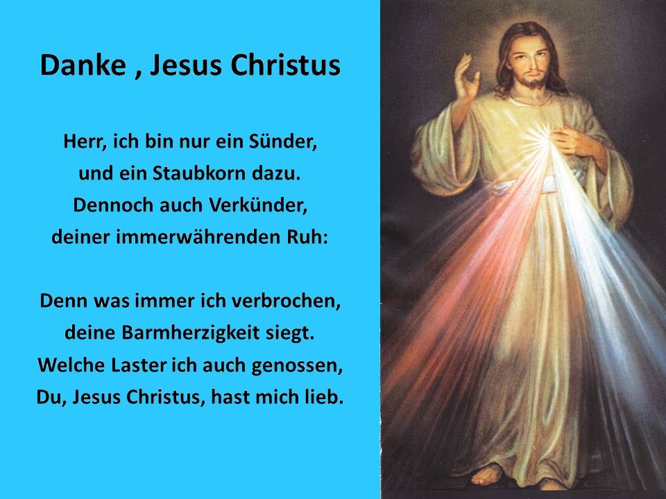 Bildgedicht: Danke, Jesus Christus