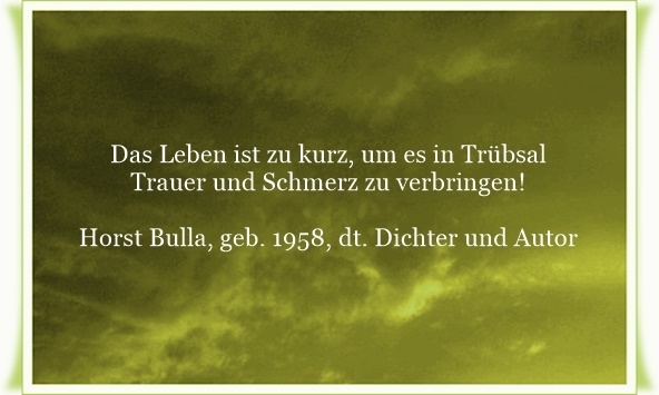 Bildgedicht: Das Leben ist zu kurz