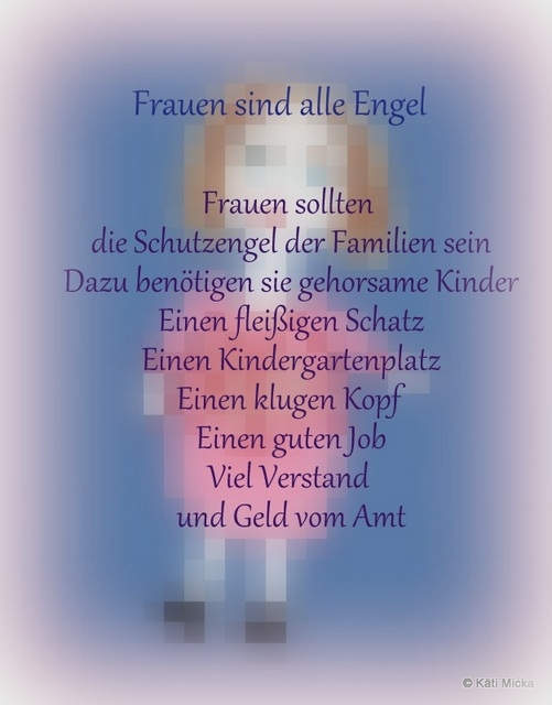 Bildgedicht: Frauen sind alle Engel