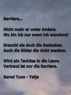 Bildgedicht: Barriere