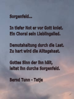 Bildgedicht: Sorgenfeld!