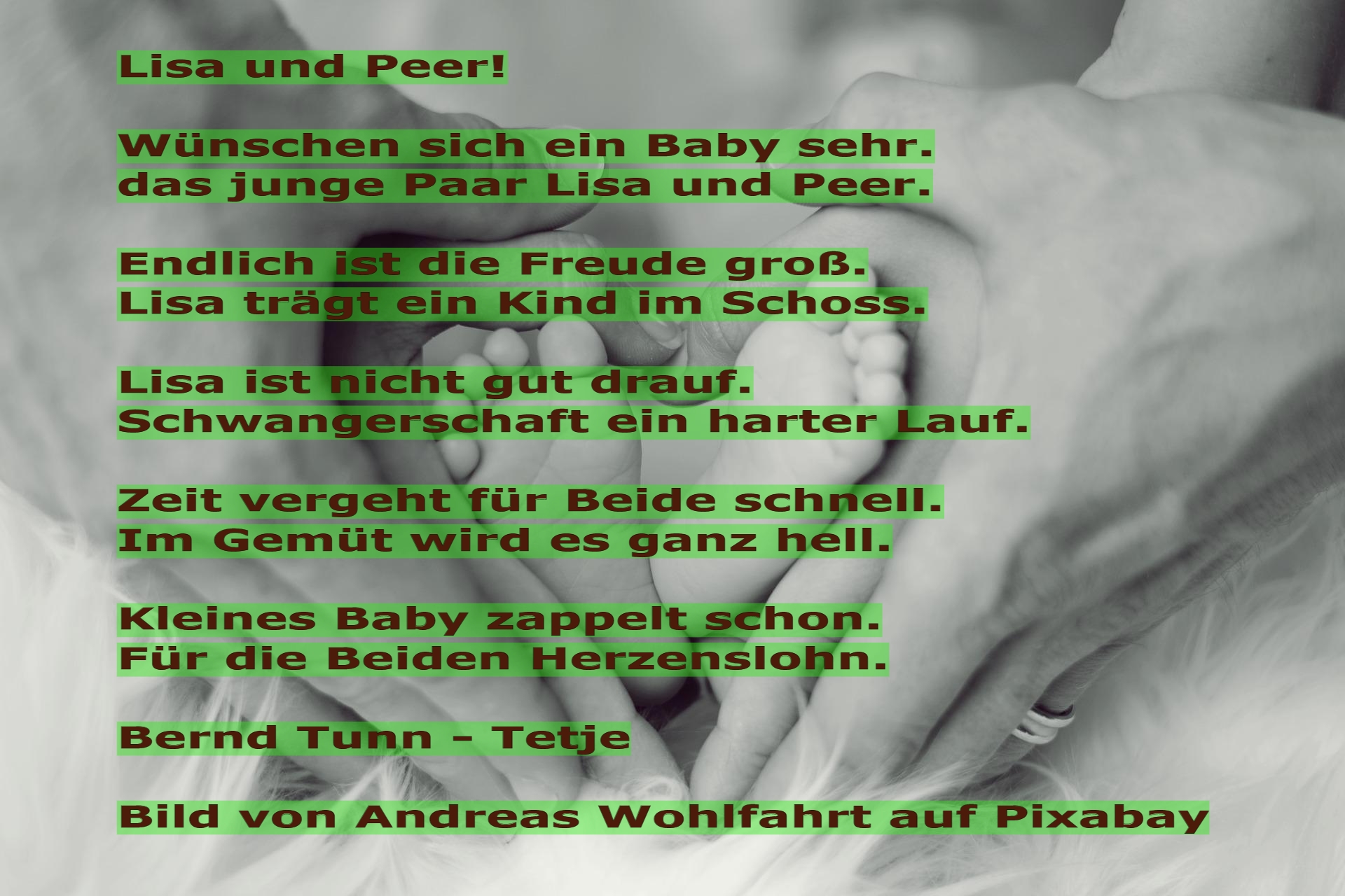 Bildgedicht: Lisa und Peer