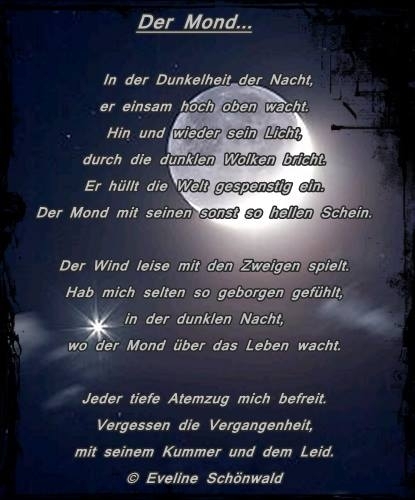 Bildgedicht: Der Mond