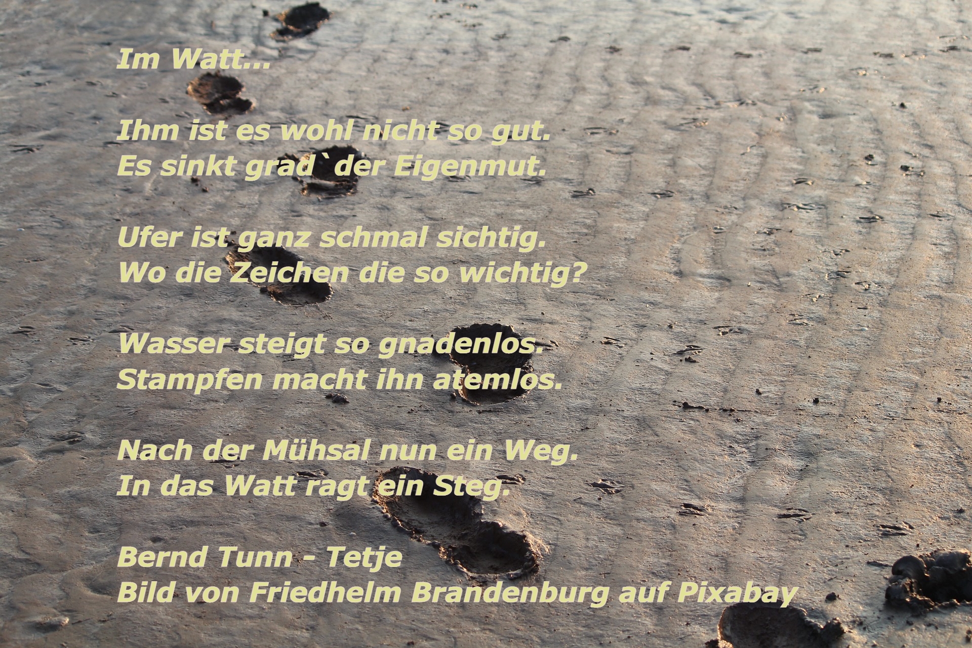 Bildgedicht: Im Watt...