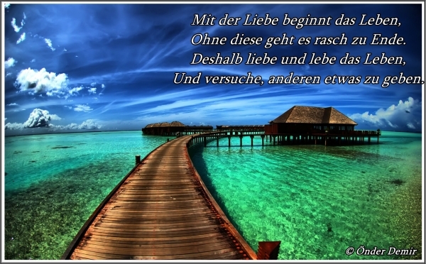 Bildgedicht: Mit der Liebe